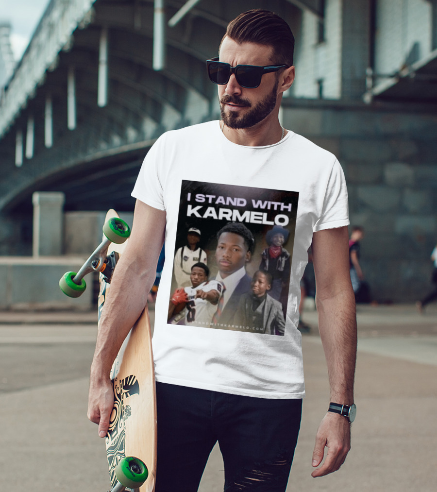 I Stand With Karmelo 2026 Team Support Faces T-Shirt