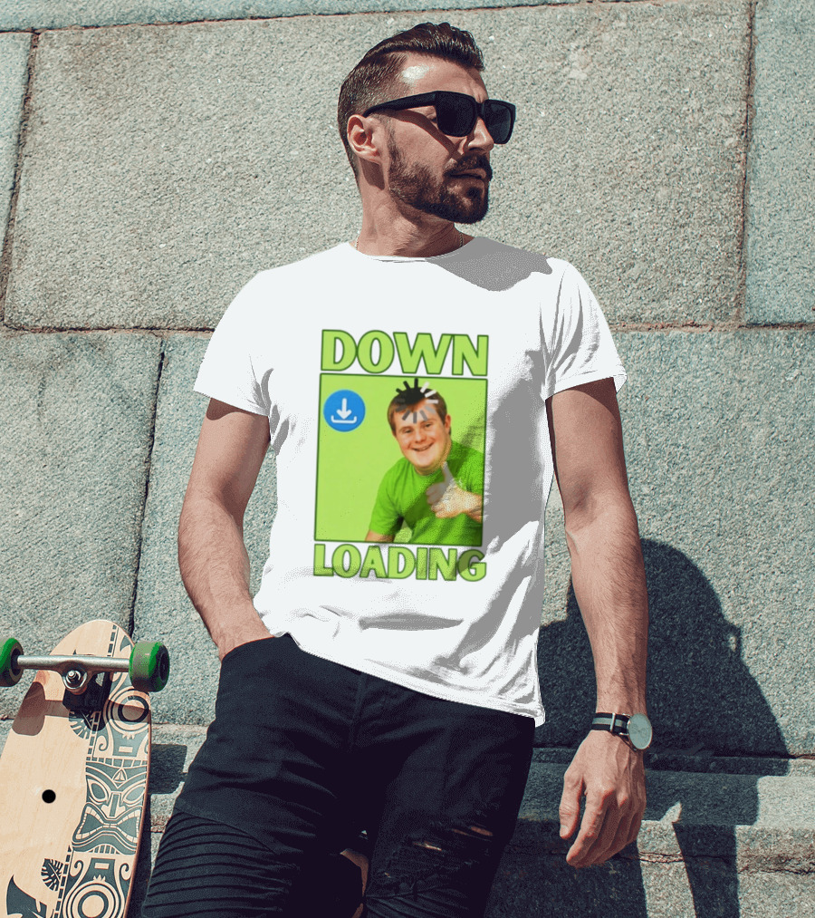 DOWN LOADING Person Thumbs Up Download T-Shirt