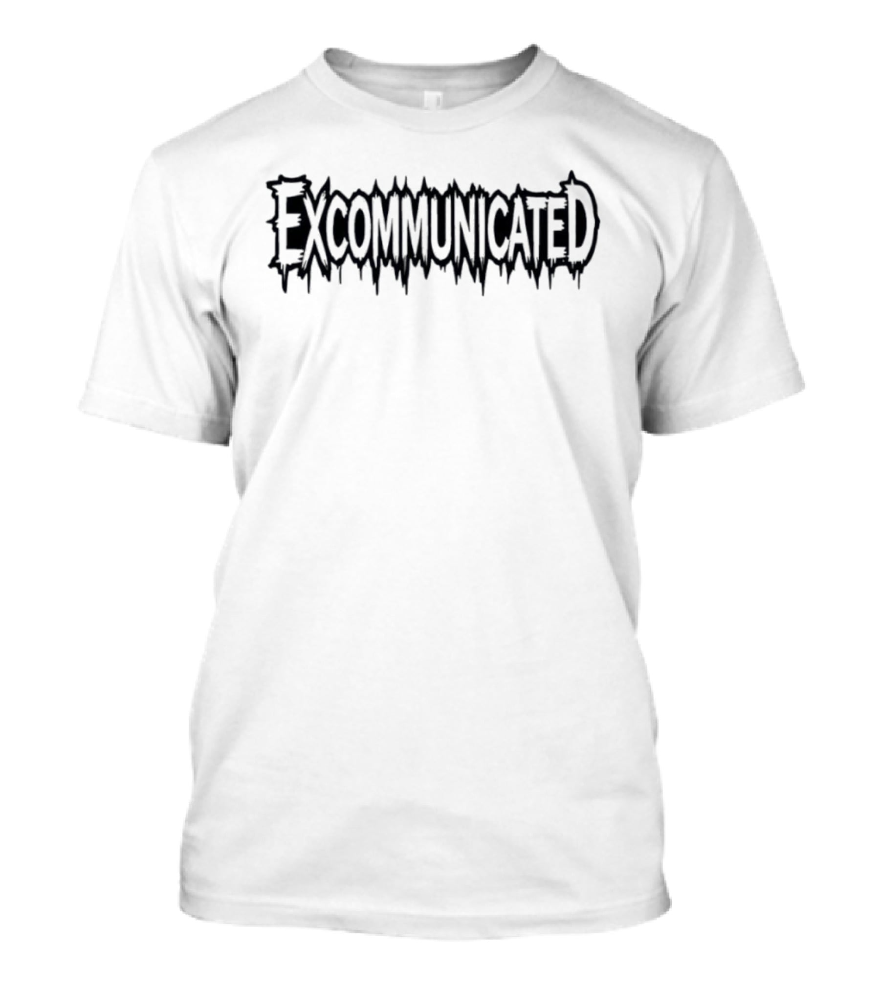 Excommunicated Horror Movie Theme Dripping T-Shirt
