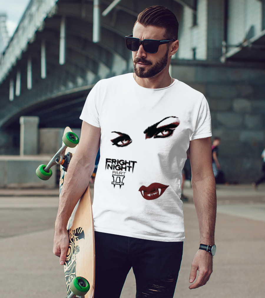 Fright Night Part 2 Vampire Eyes Fangs Horror Movie T-Shirt