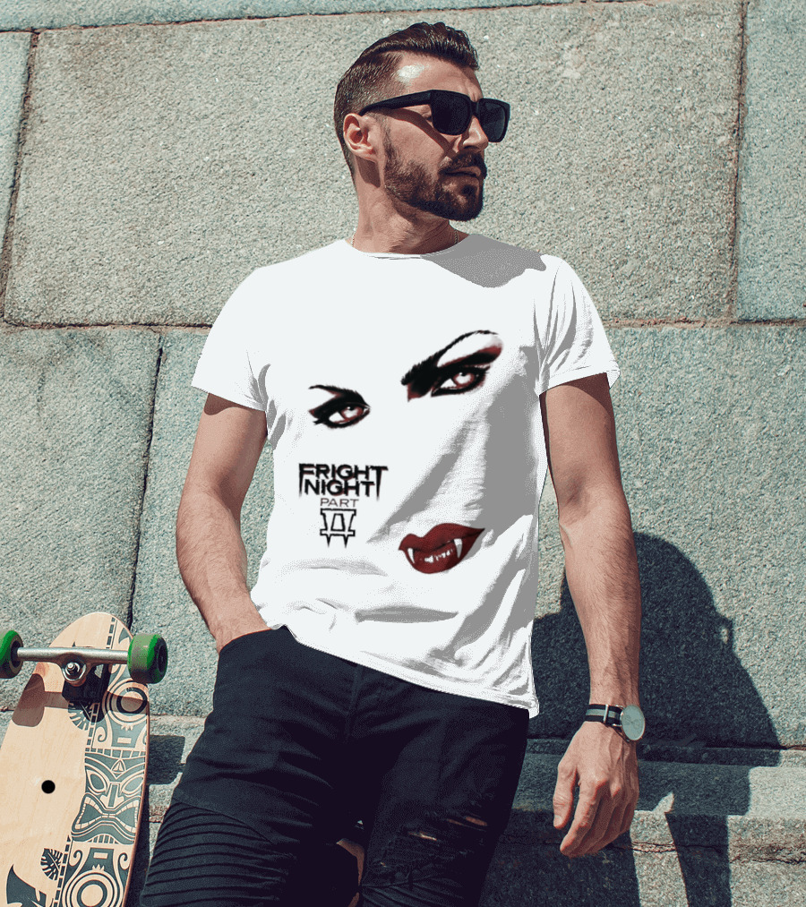 Fright Night Part 2 Vampire Eyes Fangs Horror Movie T-Shirt