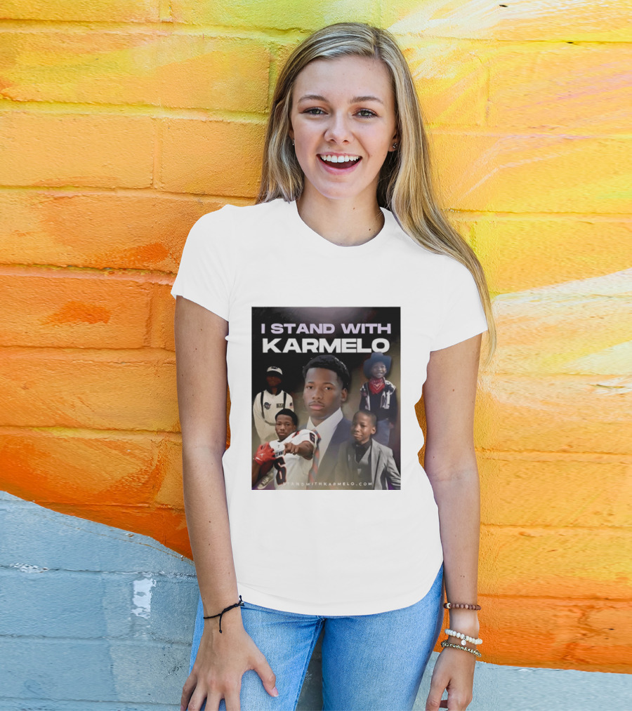 I Stand With Karmelo Football Player Memorial Standwithkarmelo T-Shirt