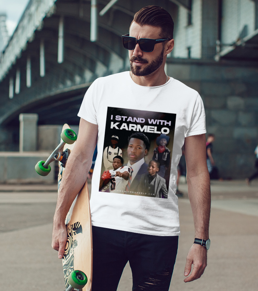 I Stand With Karmelo Football Player Memorial Standwithkarmelo T-Shirt