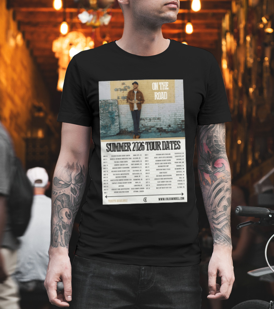 Cole Swindell On The Road Summer Tour 2026 Dates With Tickets Available T-Shirt
