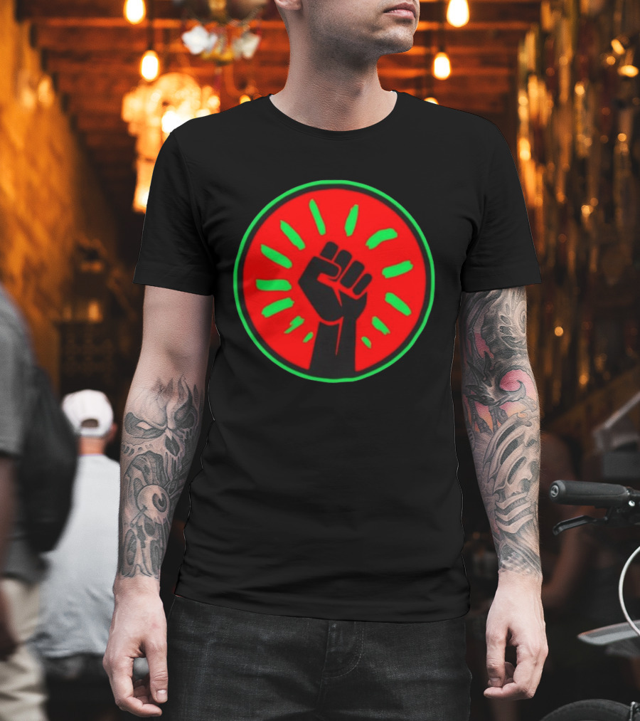 Pan African Flag Black Power Fist Resistance Unity Liberation T-Shirt