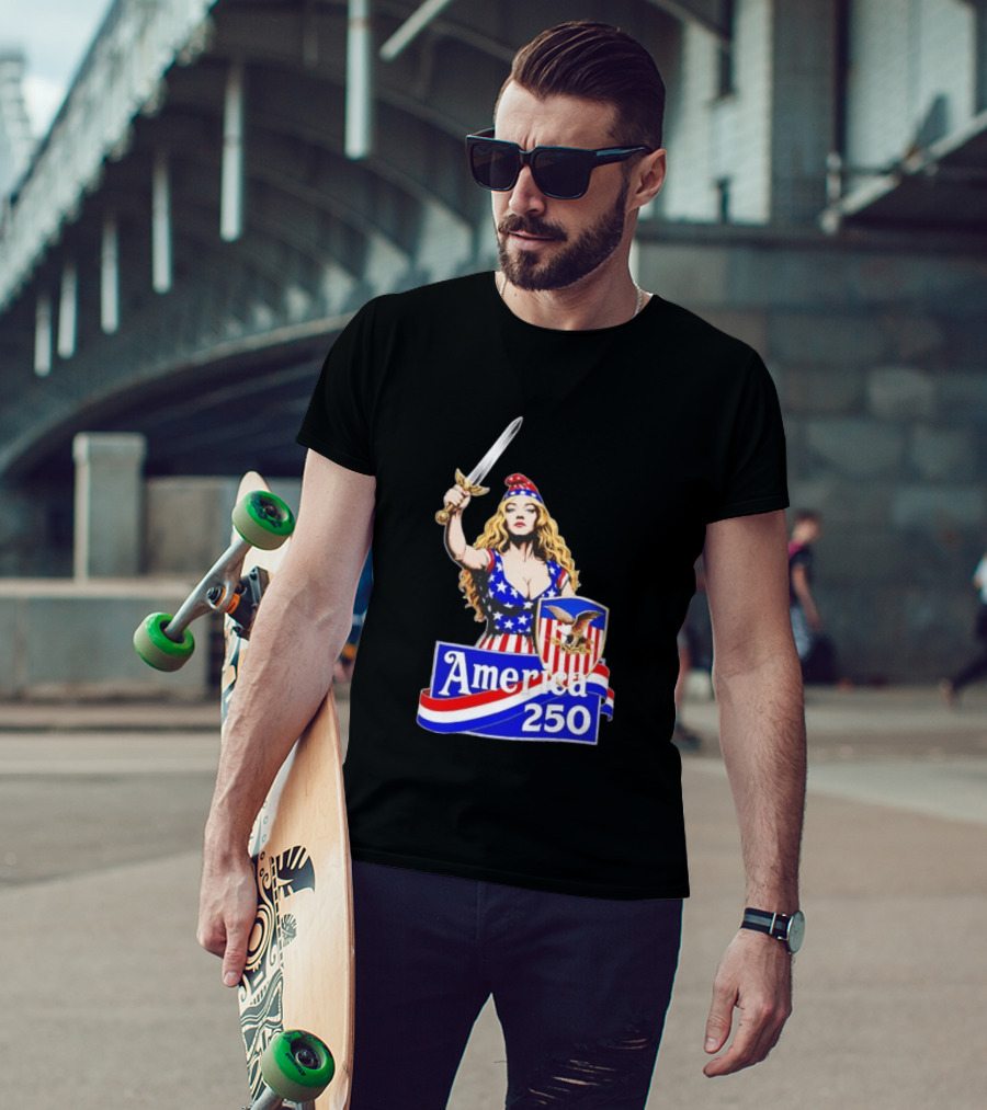 America 250 Strong Woman 4th Of July T-Shirt