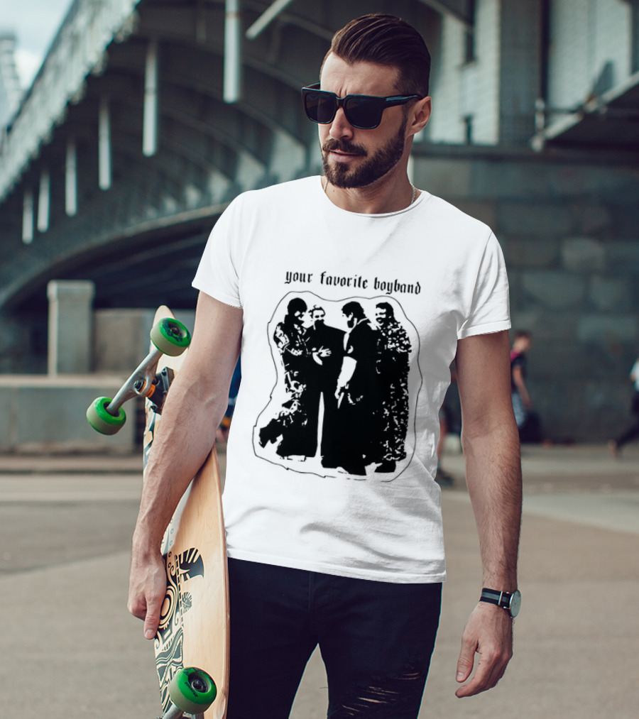 Your Favorite Boyband Silhouette Group Scene T-Shirt