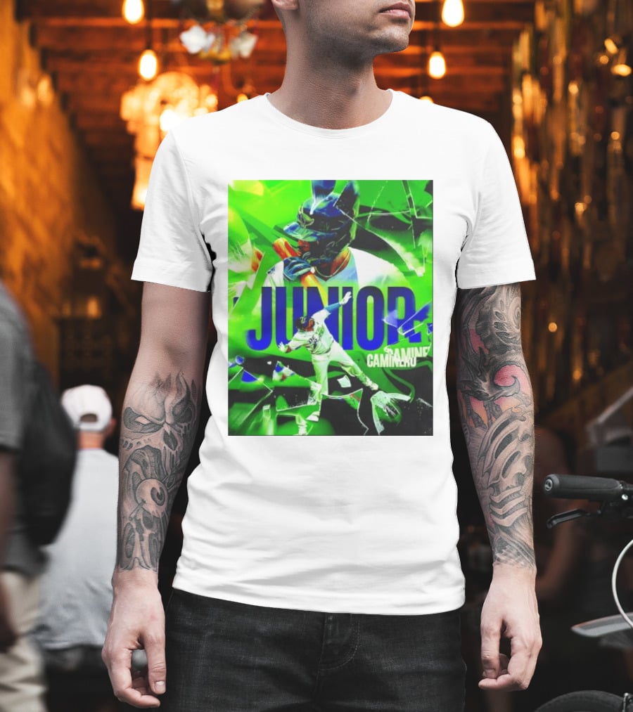 Junior Caminero Tampa Bay Rays La Maxima Baseball Legend T-Shirt