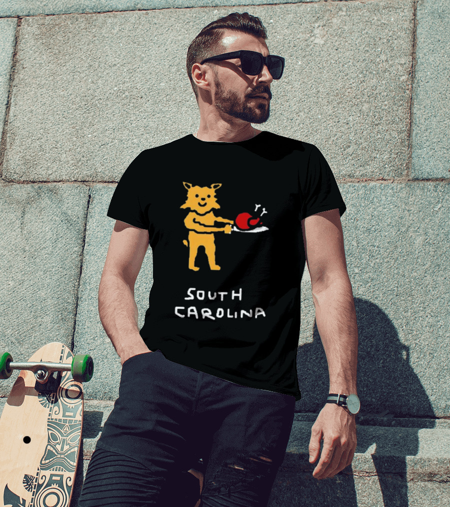 South Carolina Gamecocks 2026 27 SEC Football Schedule Cartoon T-Shirt