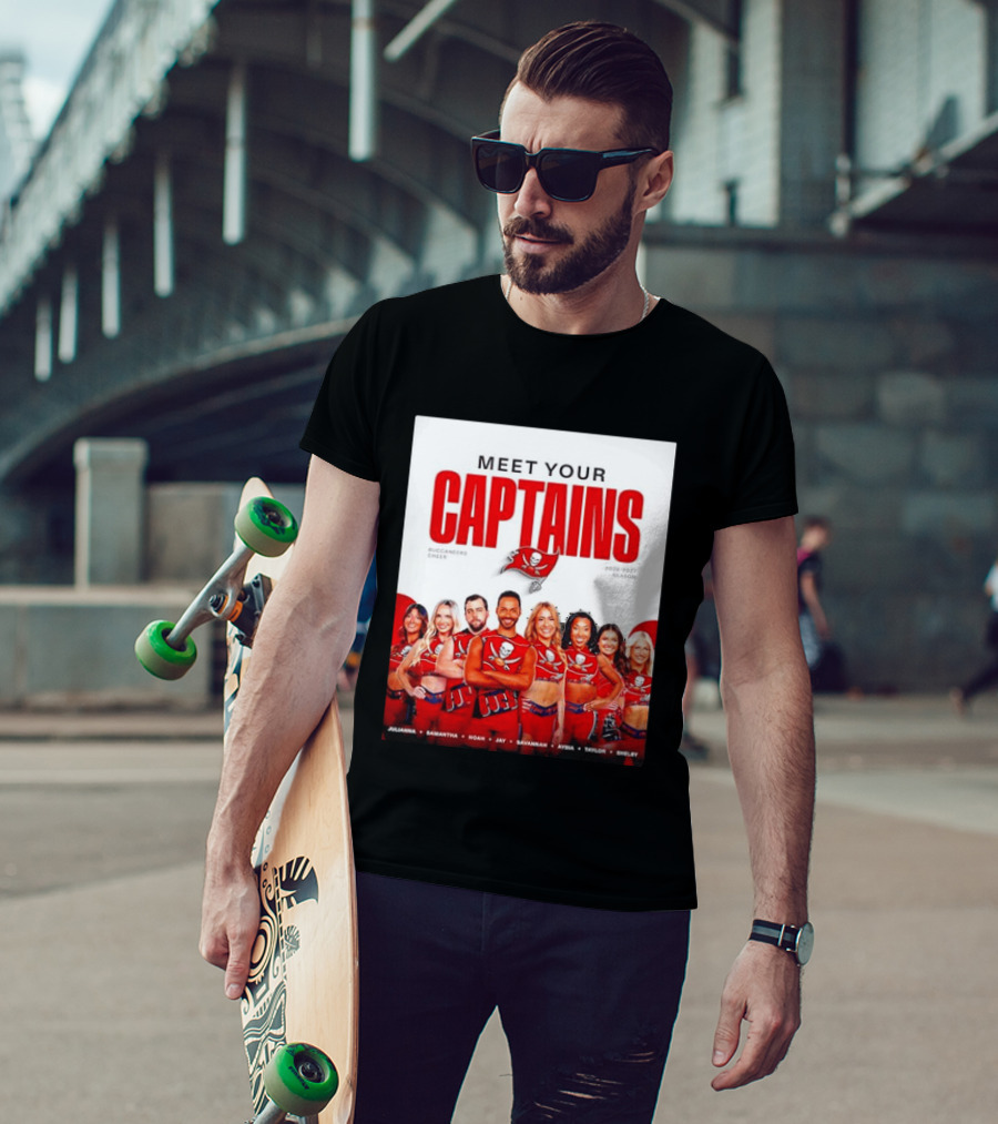 Meet Your Tampa Bay Buccaneers Cheer Captains 2026 2027 Season T-Shirt
