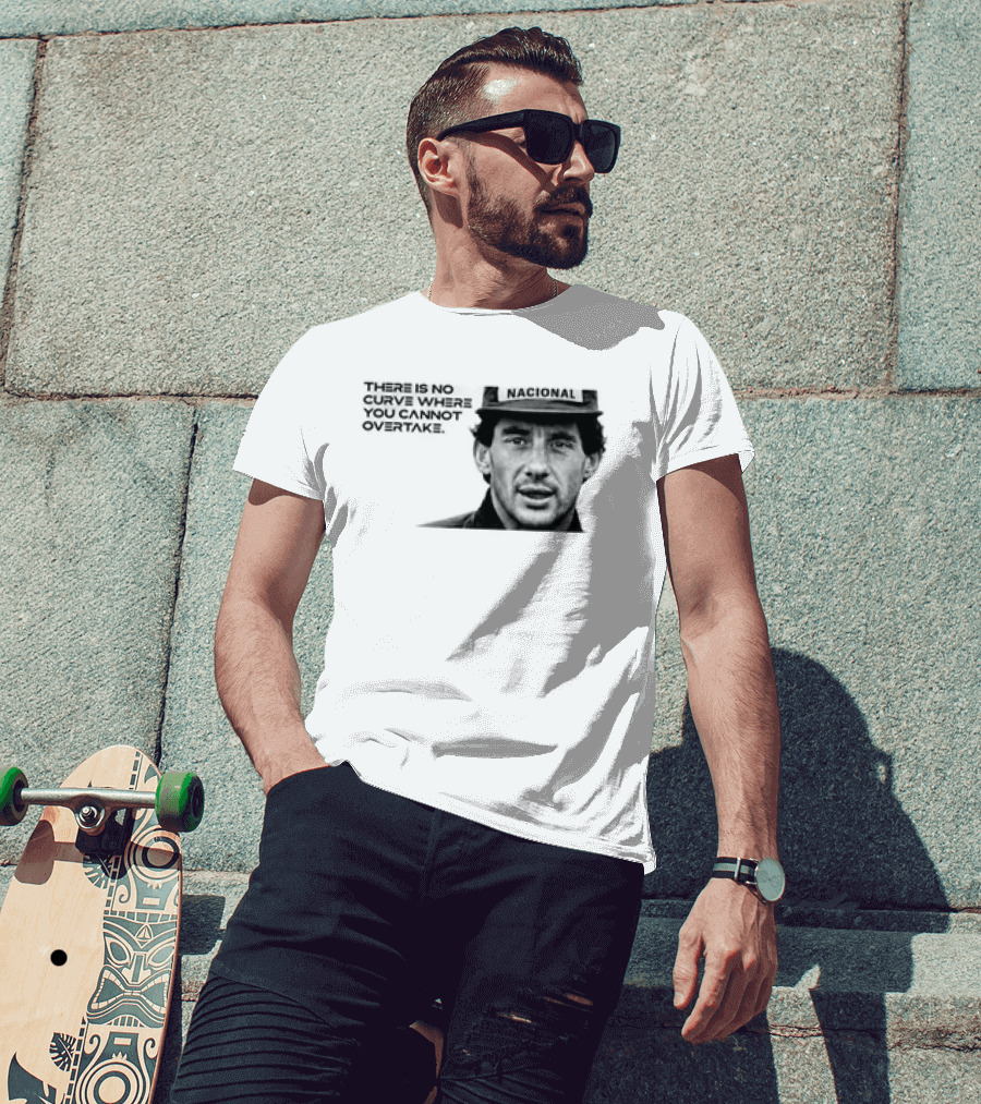Neymar Ayrton Senna No Curve Where You Cannot Overtake Brazilian Legends T-Shirt