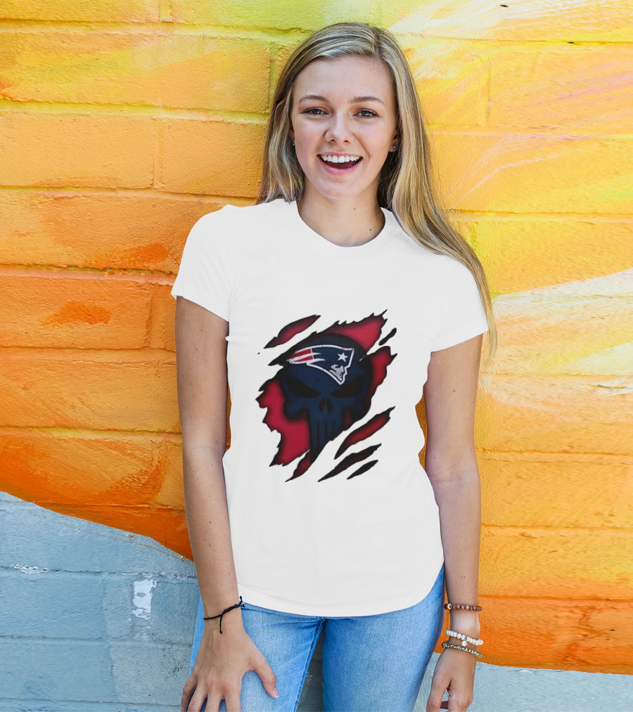 Patriots Skull Rip T-Shirt