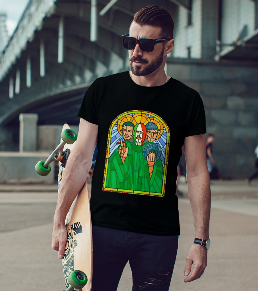 Conor McGregor Khabib Nurmagomedov Dustin Poirier MMA Ultimate Fighting Stained Glass T-Shirt