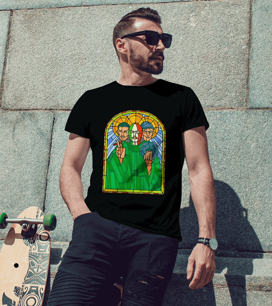 Conor McGregor Khabib Nurmagomedov Dustin Poirier MMA Ultimate Fighting Stained Glass T-Shirt