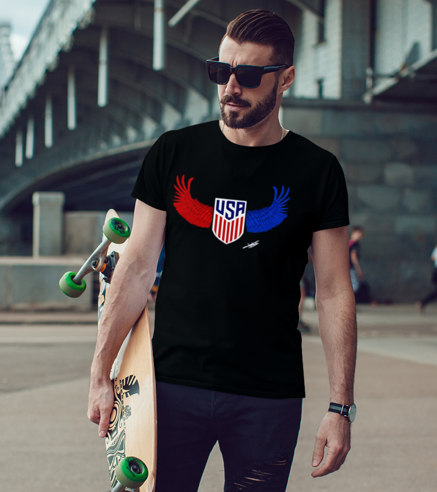 USA Wings Shield United States Men National Team T-Shirt