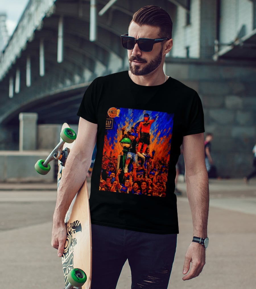 Knicks Fans Celebration New York Subway Graffiti Mexico NBA T-Shirt