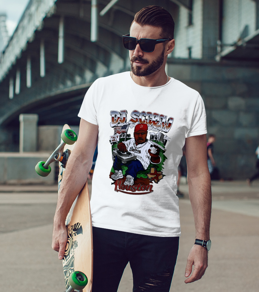 DJ Screw Houston Astros Tal's Hill Baseball DJing T-Shirt
