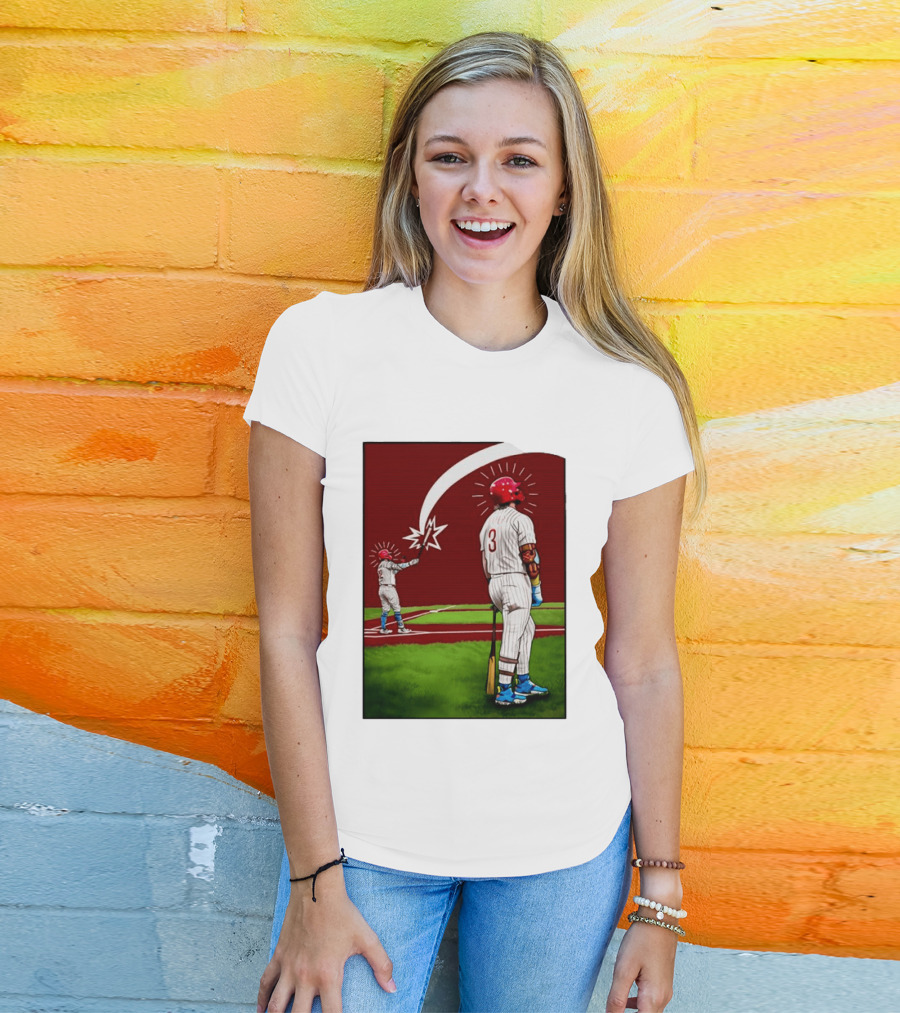 Kyle Schwarber Bryce Harper Philadelphia Phillies MLB Baseball Players T-Shirt