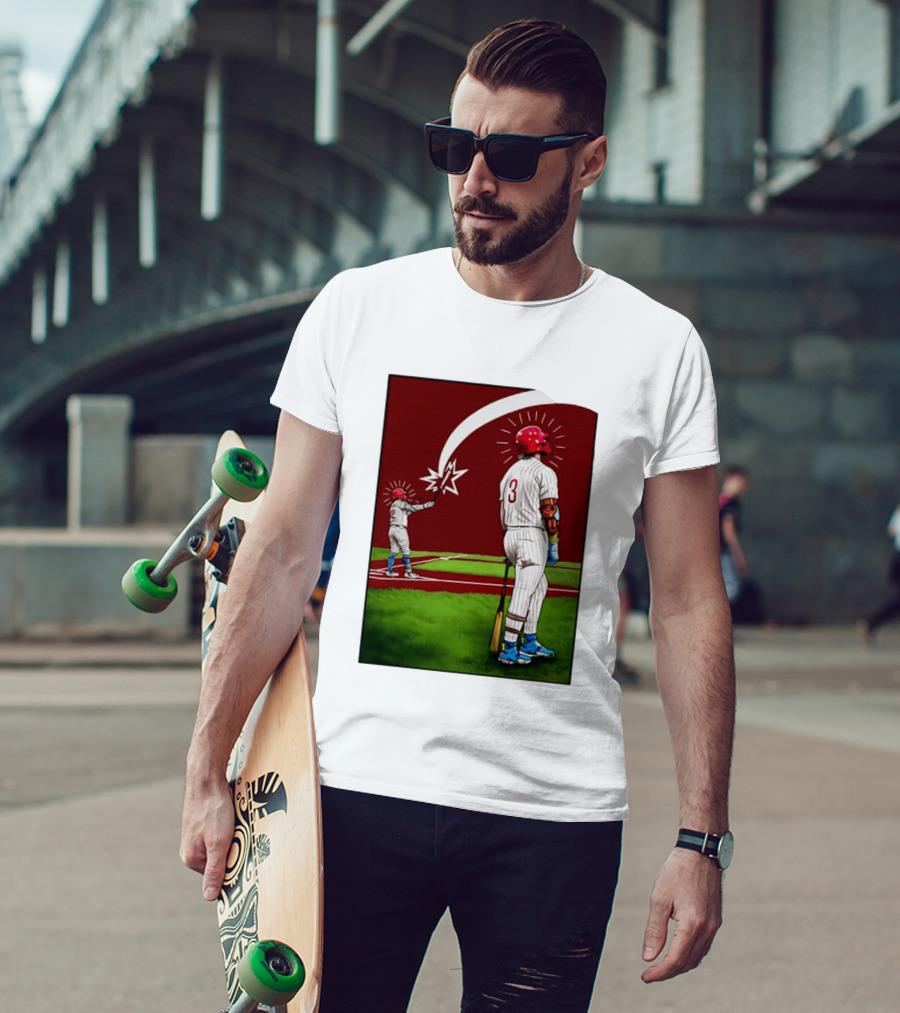Kyle Schwarber Bryce Harper Philadelphia Phillies MLB Baseball Players T-Shirt