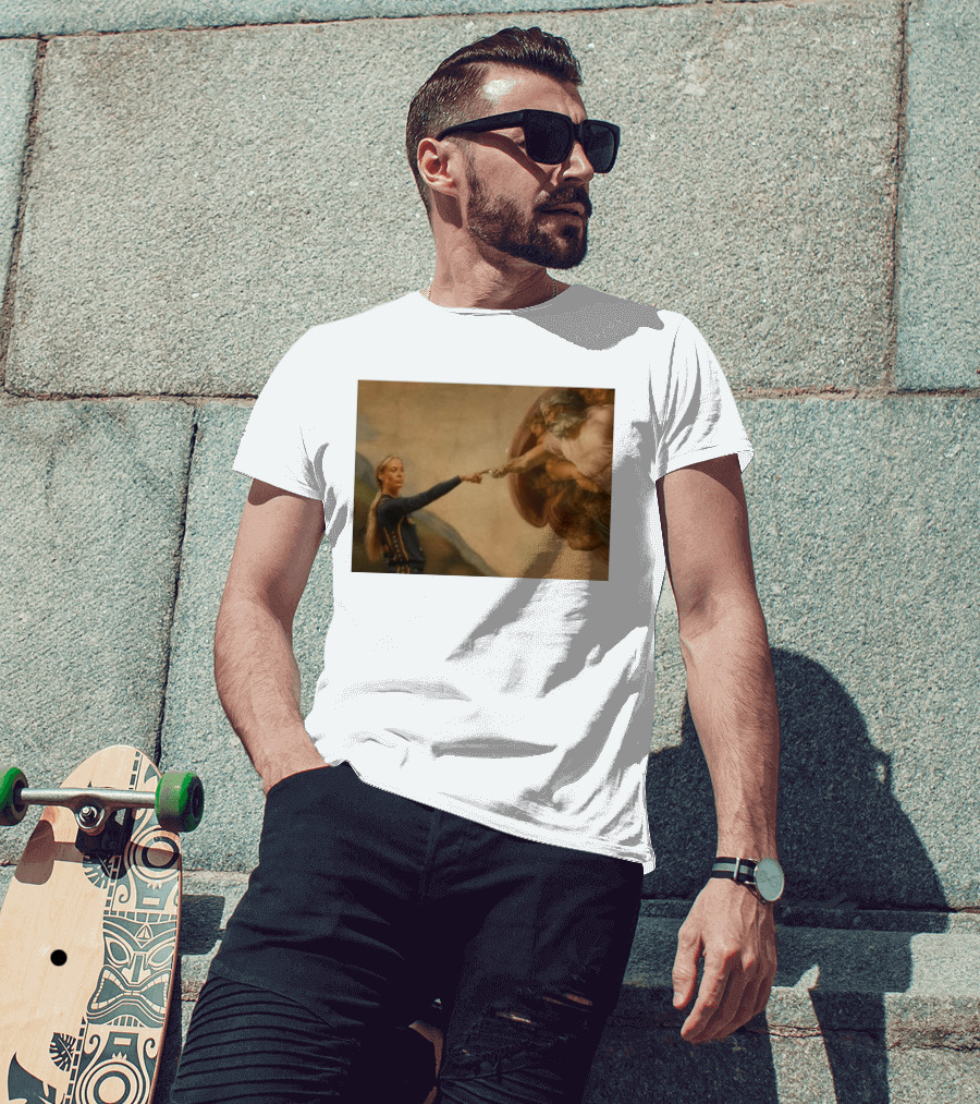 Creation Of Adam Indiana Fever Basketball Player T-Shirt
