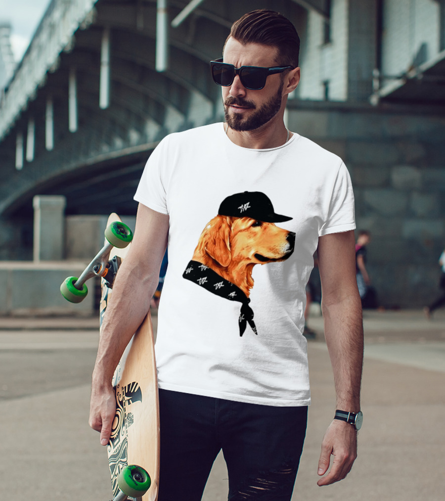 Ashton Kutcher Good Boy Dog Cap Bandana T-Shirt