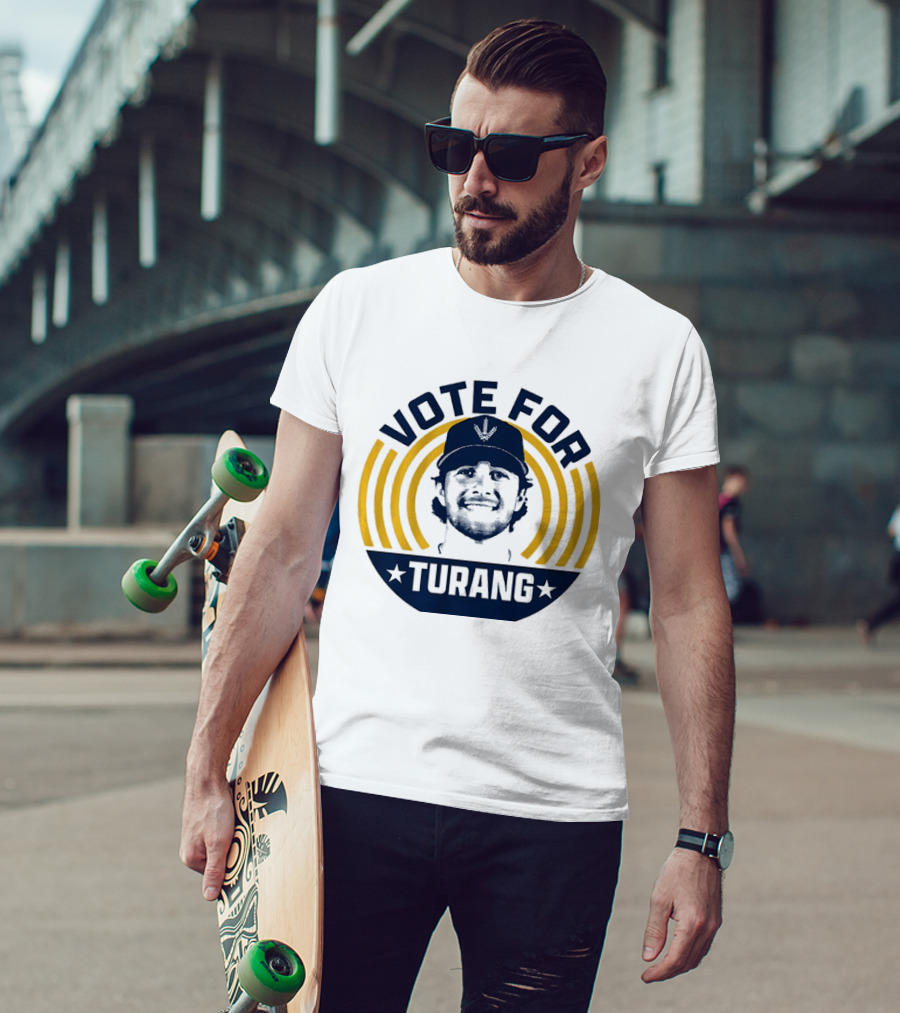 Vote For Brice Turang Milwaukee Brewers Baseball MLB Player T-Shirt