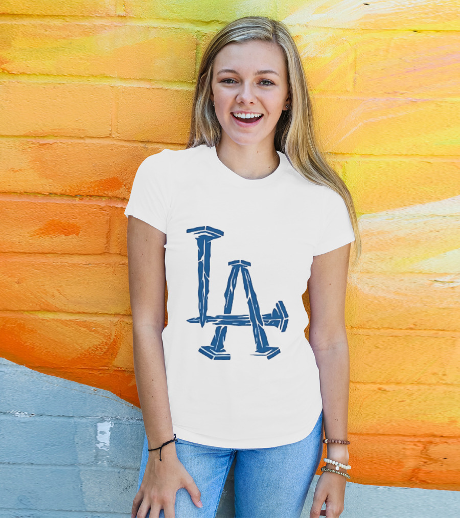Los Angeles Dodgers LA Nails Baseball Team T-Shirt