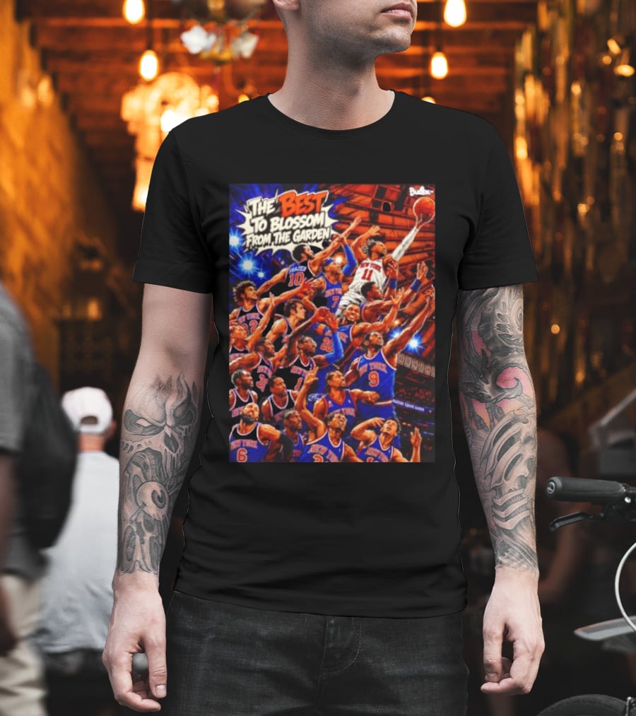 New York Knicks The Best To Blossom From The Garden Walt Frazier Carmelo Anthony Jalen Brunson T-Shirt