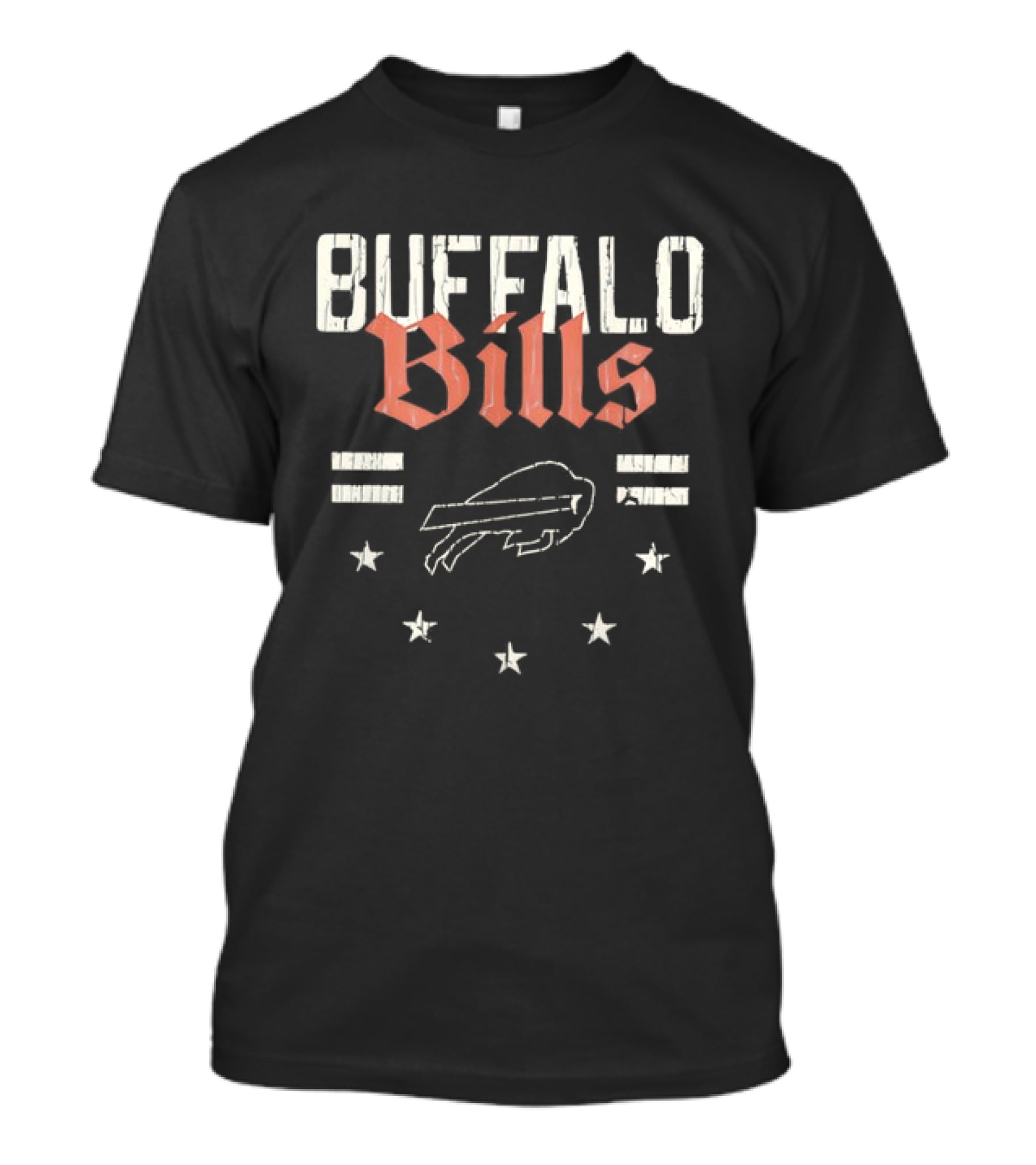 Buffalo Bills Americana Patriotic Stars And Stripes Team Pride T-Shirt
