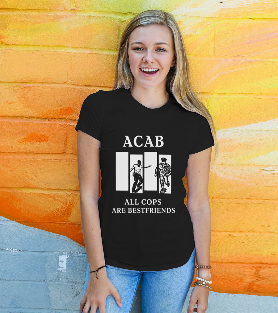 ACAB All Cops Are Bestfriends Running Bars Concept T-Shirt