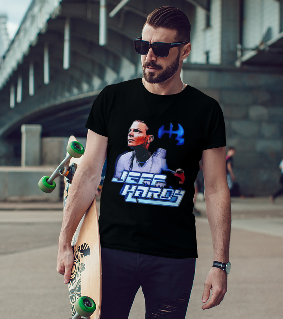 Jeff Hardy WWE Superstar Blue And Red T-Shirt