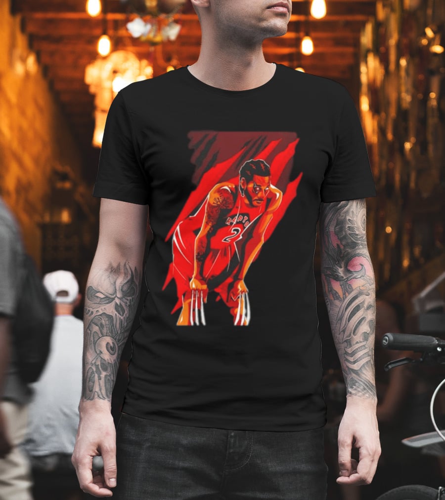 Kawhi Leonard Wolverine Claws Toronto Raptors 2 Jersey Return T-Shirt