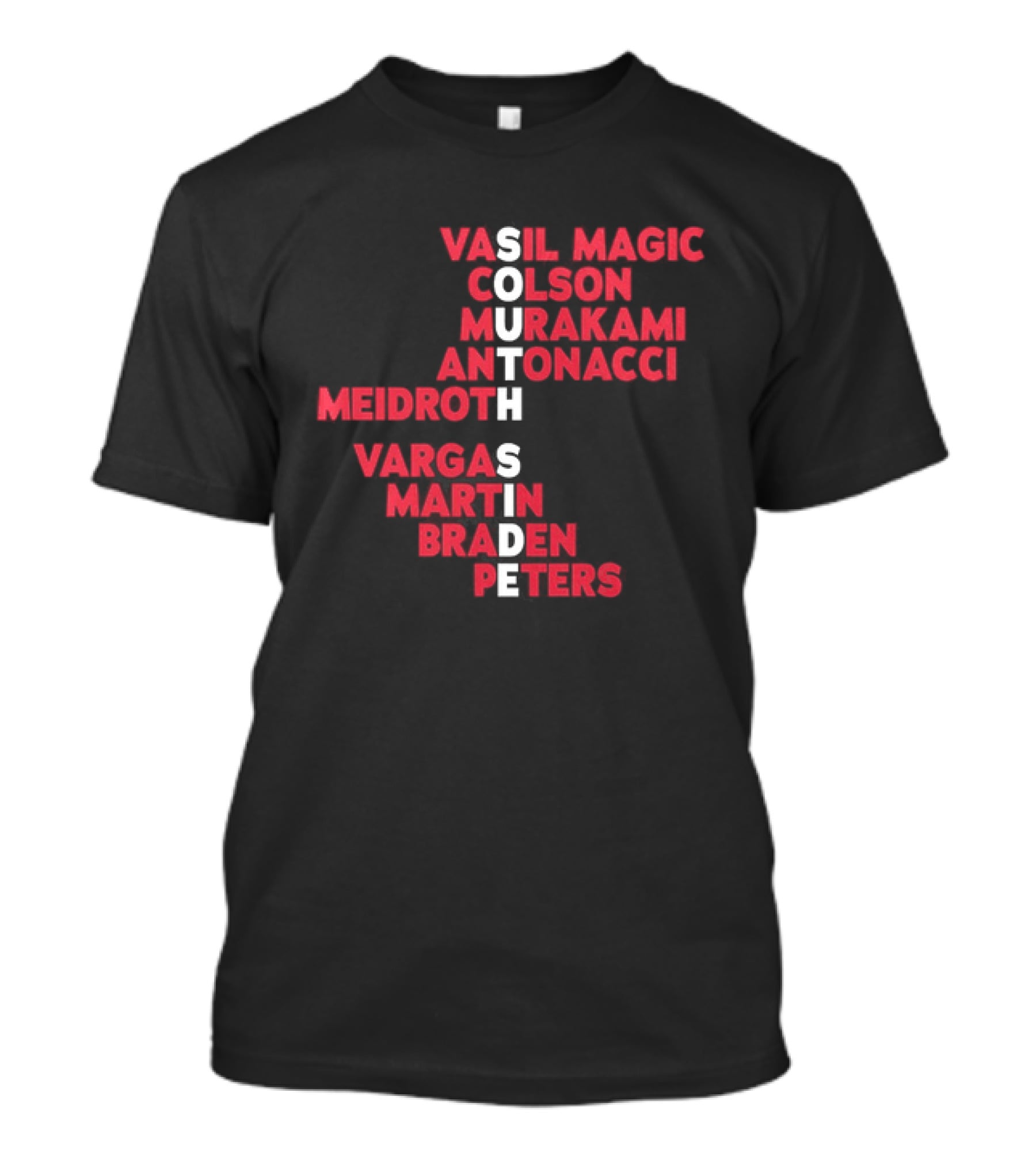 South Side 2026 Baseball Roster Vasil Magic Colson Murakami Antonacci Reidroth Vargas Martin Braden Peters T-Shirt