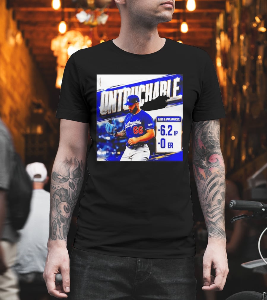 Los Angeles 66 Untouchable Last 6 Appearances 6.2IP 0ER T-Shirt