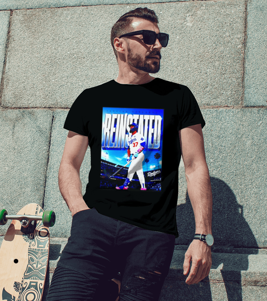 Teoscar Hernandez Reinstated Los Angeles Dodgers 37 T-Shirt