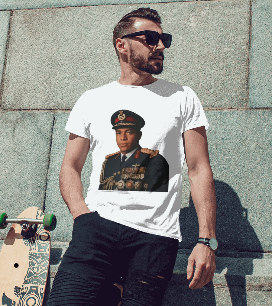 Kylian Mbappe Military Uniform Meme T-Shirt