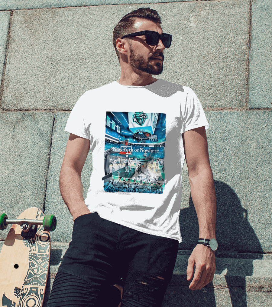 Gavin Snider New York Liberty Basketball New York Or Nowhere Stadium Scene T-Shirt