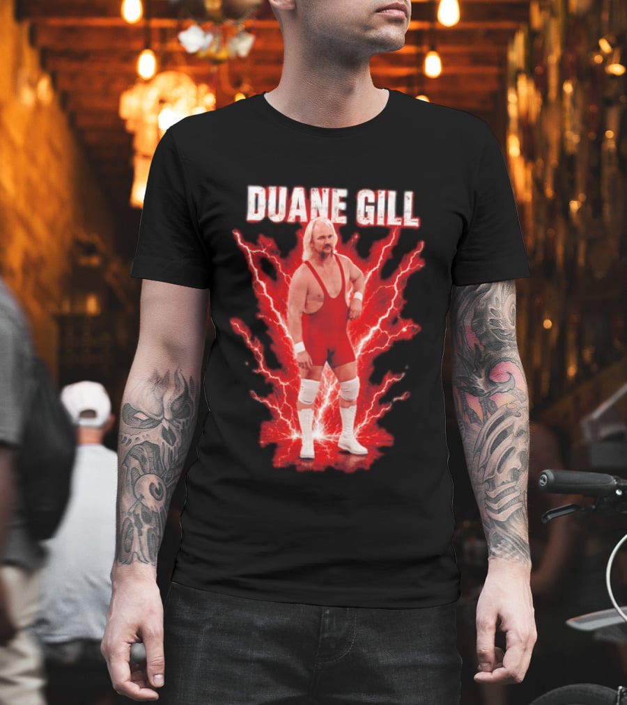 Duane Gill Professional Wrestling Wrestler Red Lightning Outfit T-Shirt