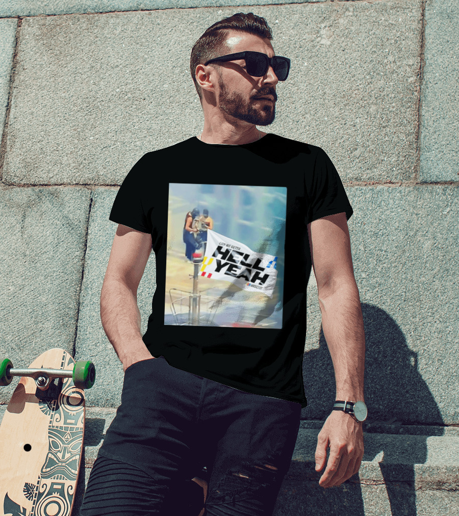 NASCAR Hell Yeah Flag Racing Enthusiast Motorsports Fans T-Shirt