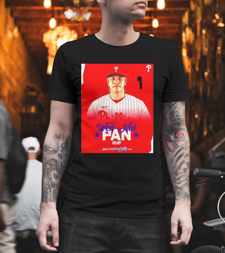 Wen Hui Pan Philadelphia Phillies RHP 2026 MLB All Star Futures Game T-Shirt