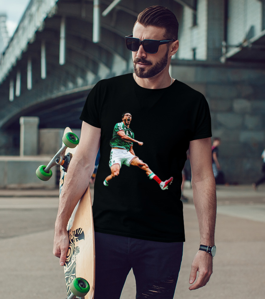 Raúl Jiménez Celebrating Mexico National Soccer Team Victory T-Shirt