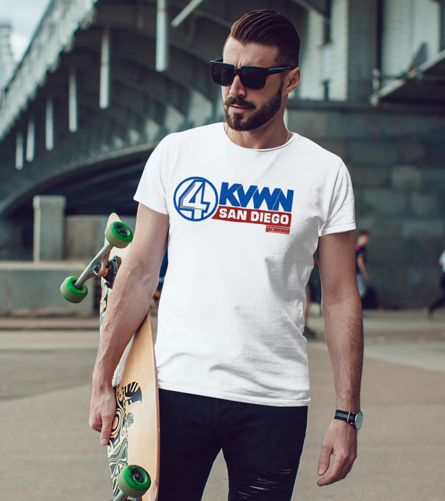 Anchorman KVWN 4 San Diego News Channel T-Shirt