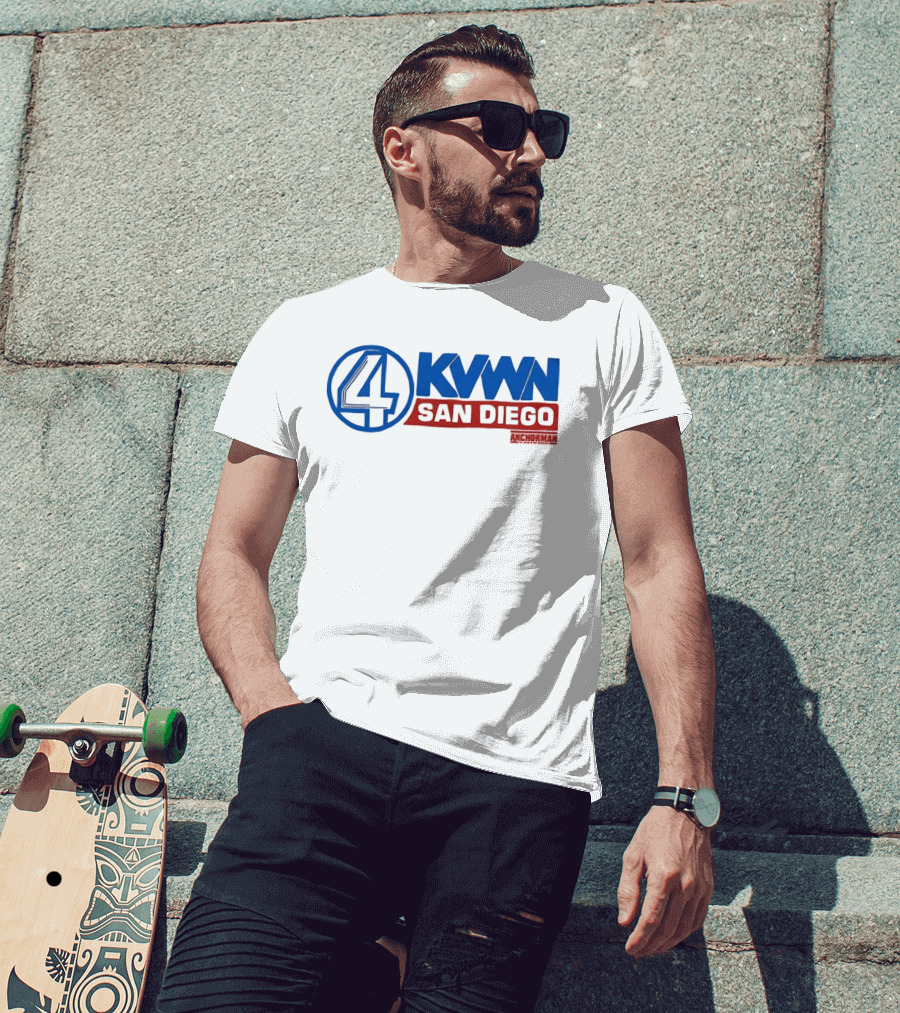 Anchorman KVWN 4 San Diego News Channel T-Shirt