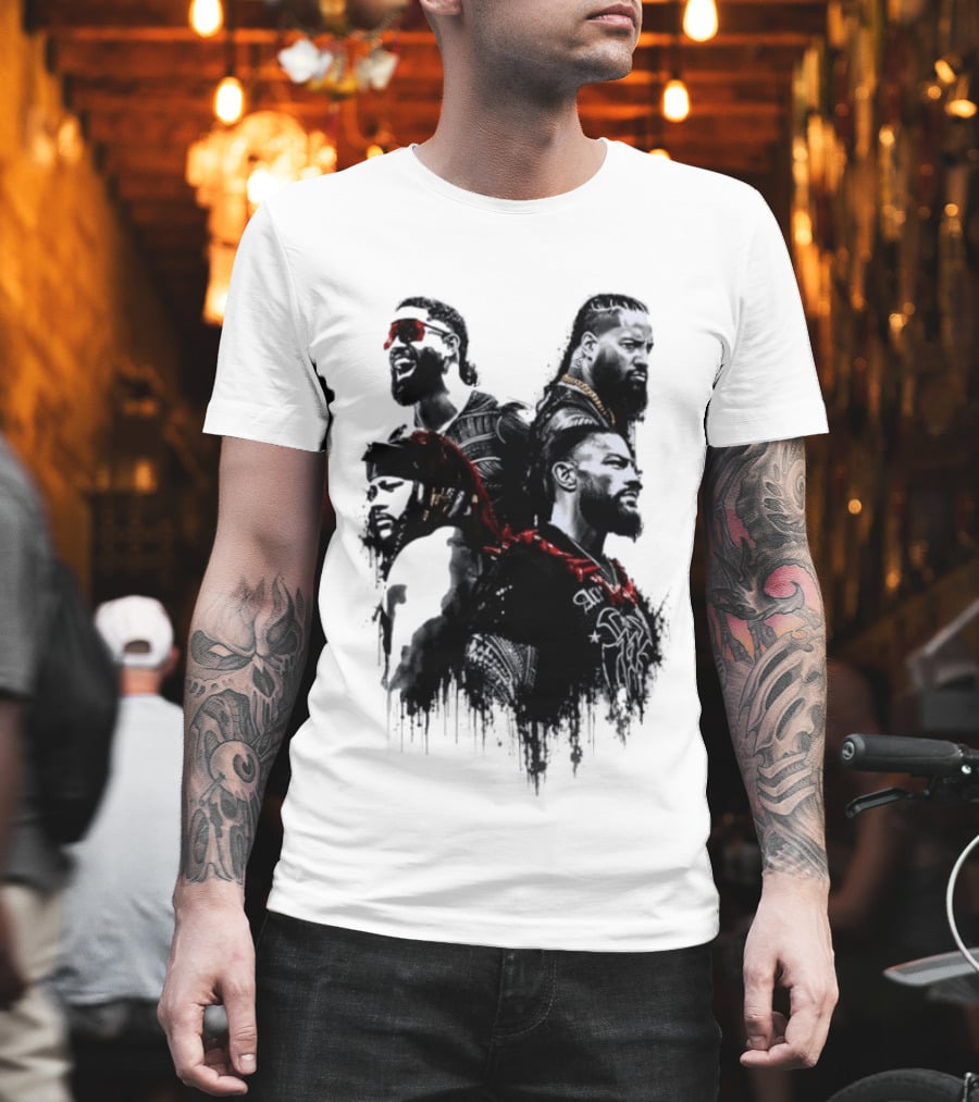Bloodline Legacy Tribal Chief Wrestling Icons Collection T-Shirt