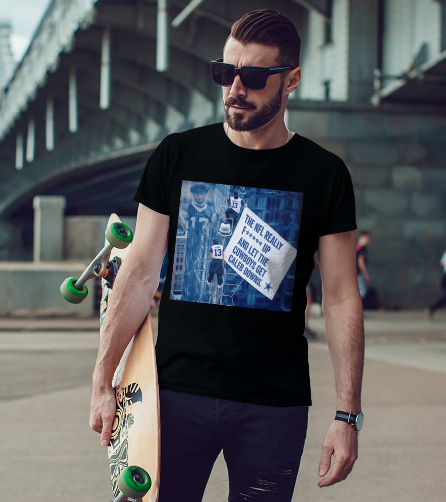 Caleb Downs The NFL Really F Up Let The Cowboys Get Cowboys Empire State Building T-Shirt