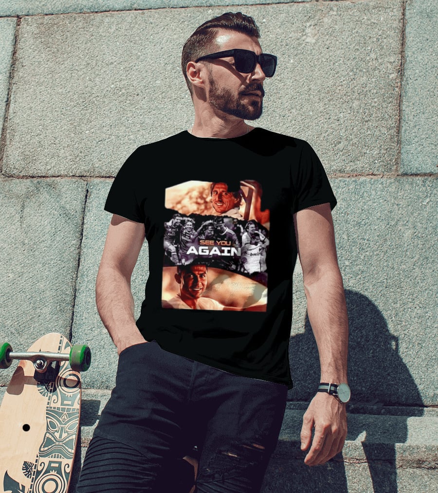 Luka Modric Cristiano Ronaldo Real Madrid See You Again Reunion T-Shirt