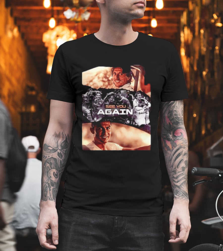 Luka Modric Cristiano Ronaldo Real Madrid See You Again Reunion T-Shirt