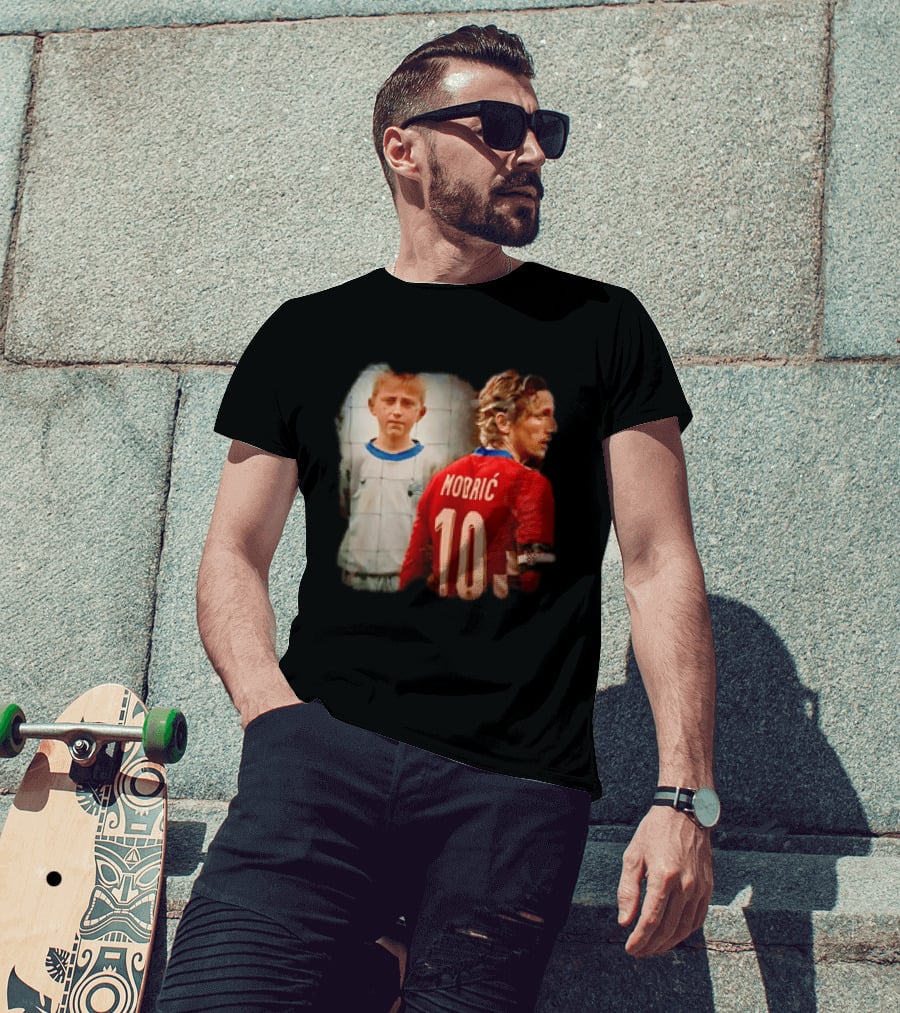 Luka Modrić Croatia National Team The Last Dance Young Modrić 10 T-Shirt