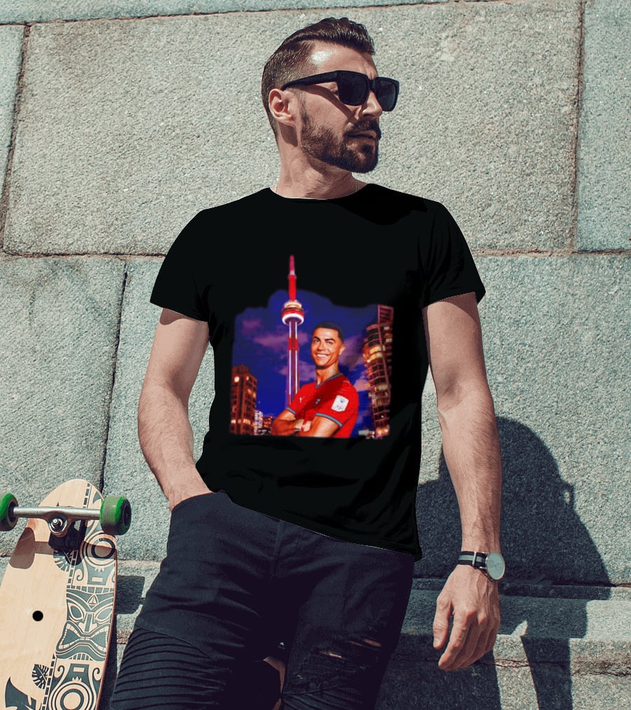 Cristiano Ronaldo Portugal National Team Iconic Victory Celebration T-Shirt