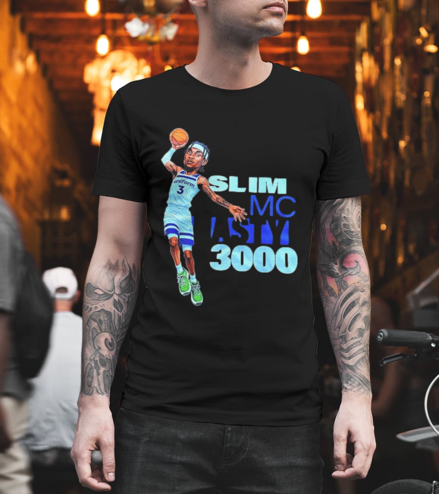 Slim Mc Nasty 3000 Jaden McDaniels Minnesota Timberwolves NBA Uniform 3 T-Shirt